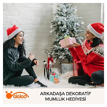 Arkadaşa Dekoratif Mumluk Hediyesi