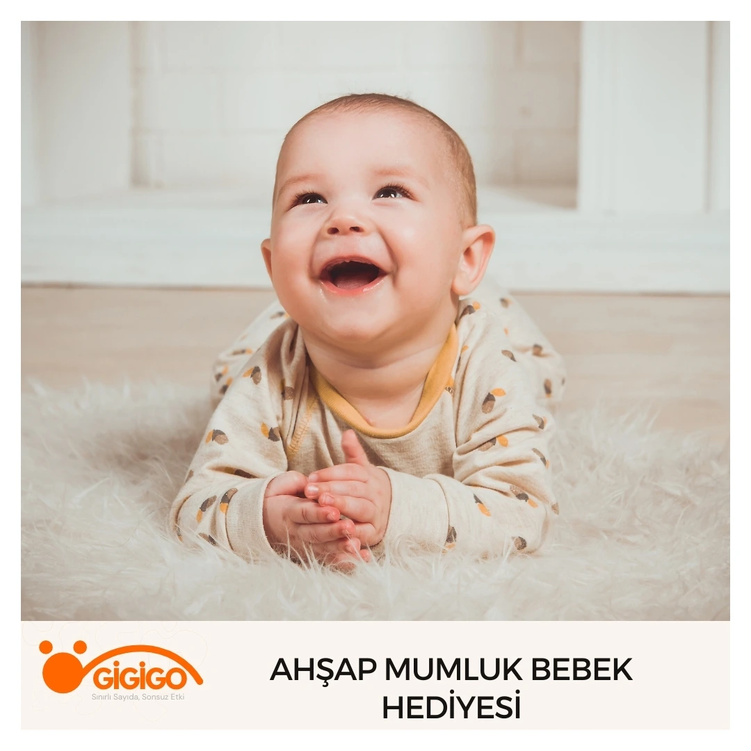 Ahşap Mumluk Bebek Hediyesi