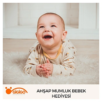 Ahşap Mumluk Bebek Hediyesi