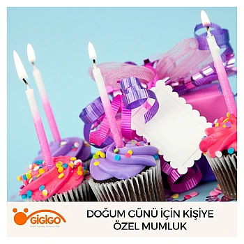 Doğum Günü İçin Kişiye Özel Mumluk