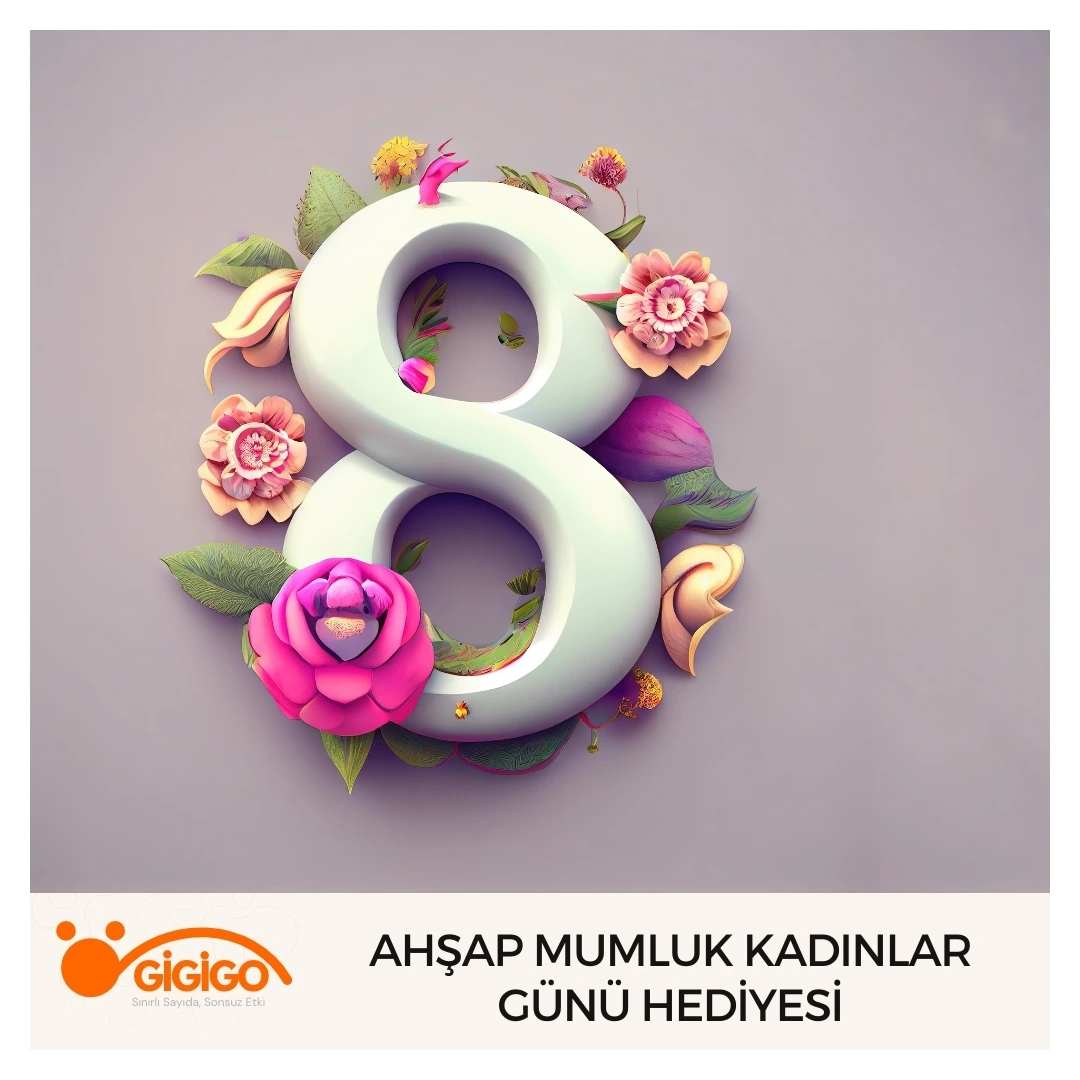 Ahşap Mumluk Kadınlar Günü Hediyesi