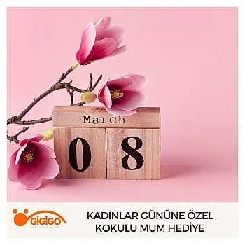 Kadınlar Gününe Özel Kokulu Mum Hediye