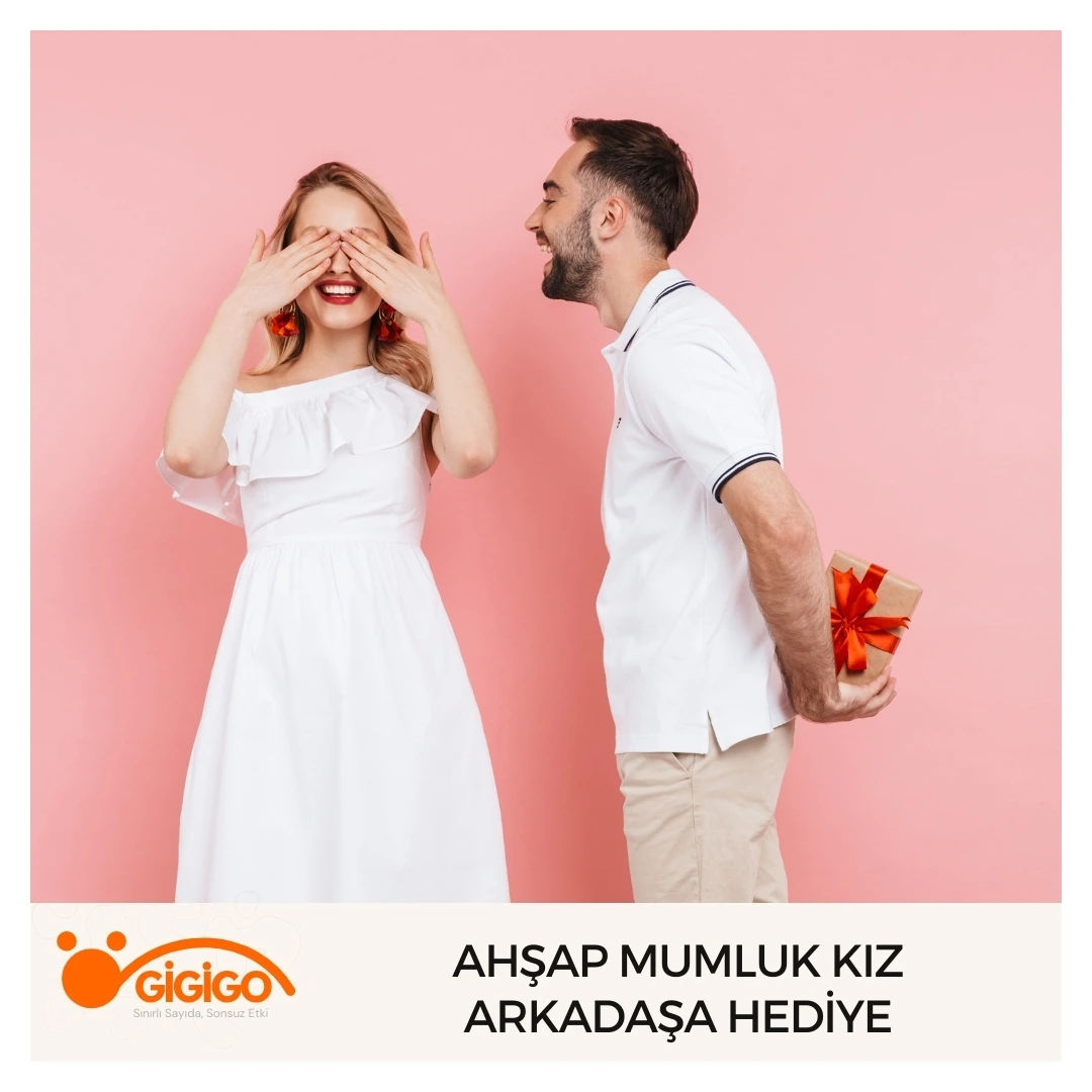 Ahşap Mumluk Kız Arkadaşa Hediye