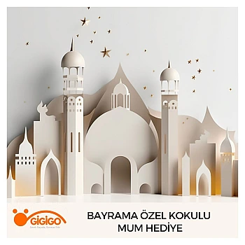 Bayrama Özel Kokulu Mum Hediye