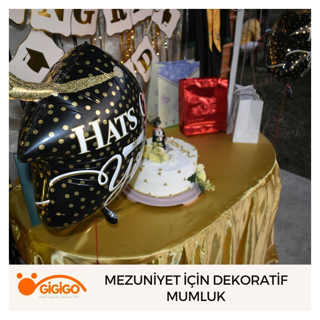 Mezuniyet İçin Dekoratif Mumluk