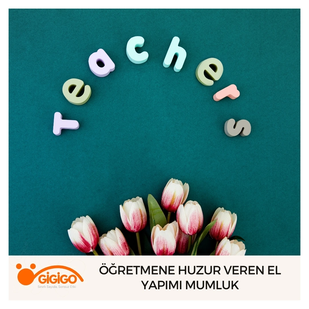 Öğretmene Huzur Veren El Yapımı Mumluk