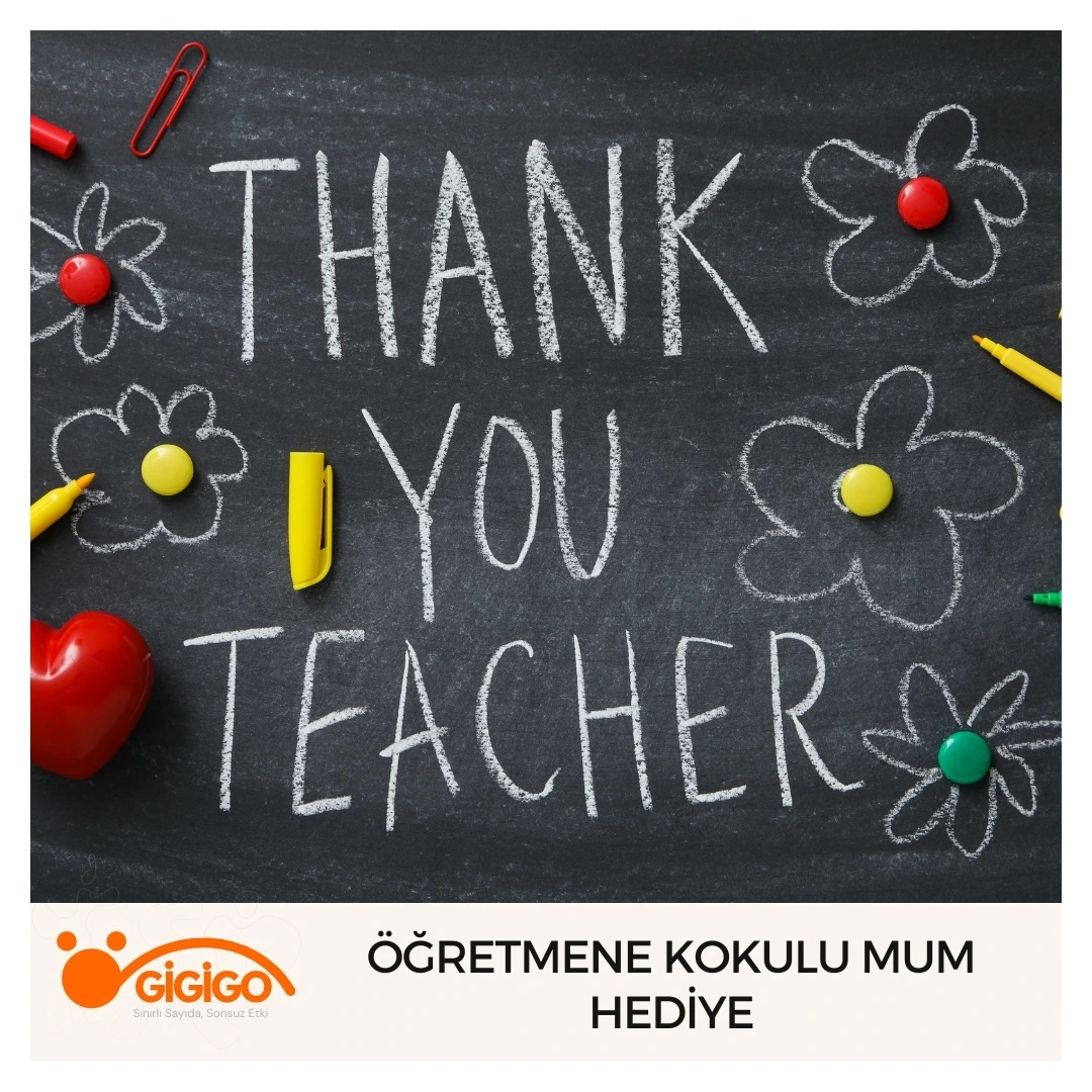 Öğretmene Kokulu Mum Hediye
