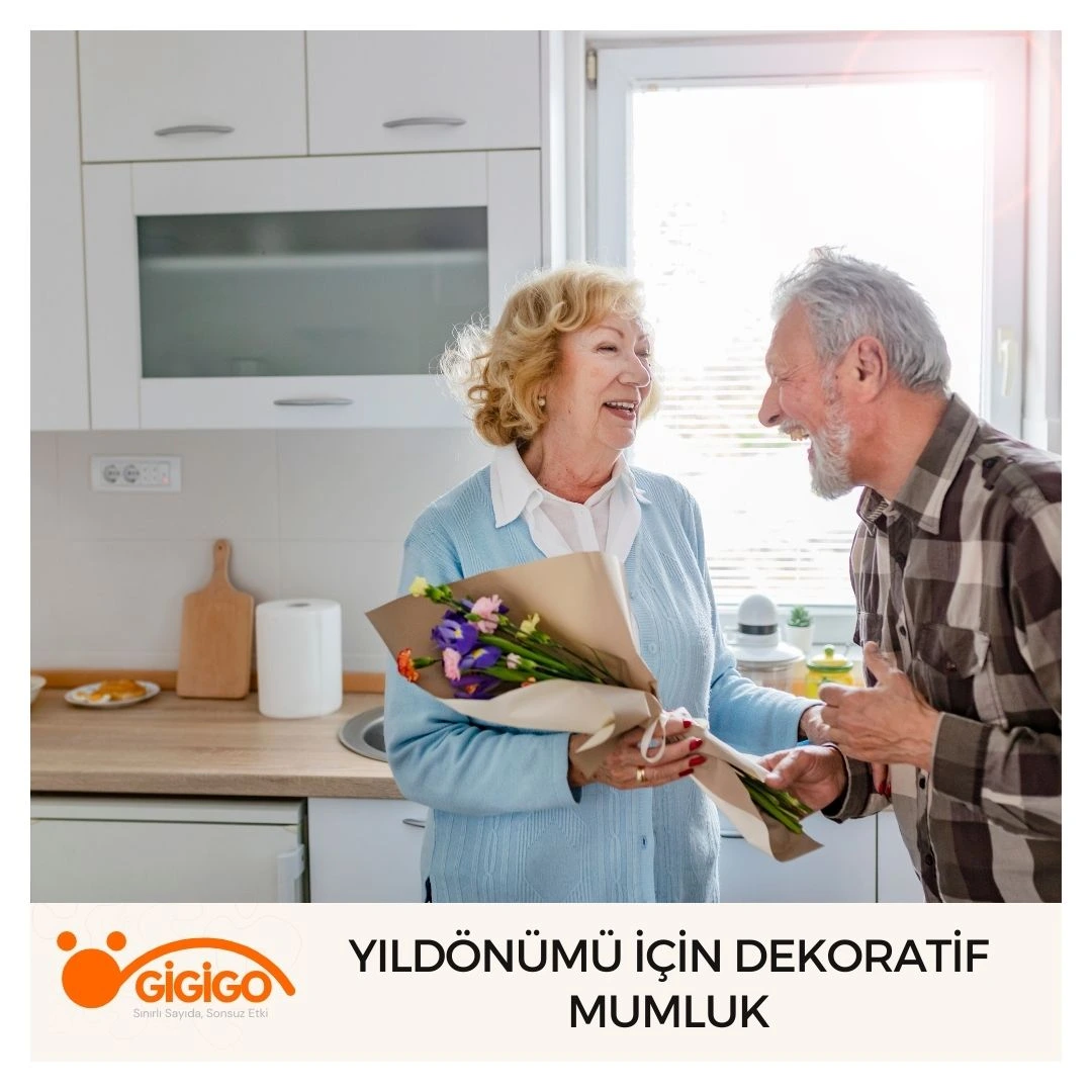 Yıldönümü İçin Dekoratif Mumluk