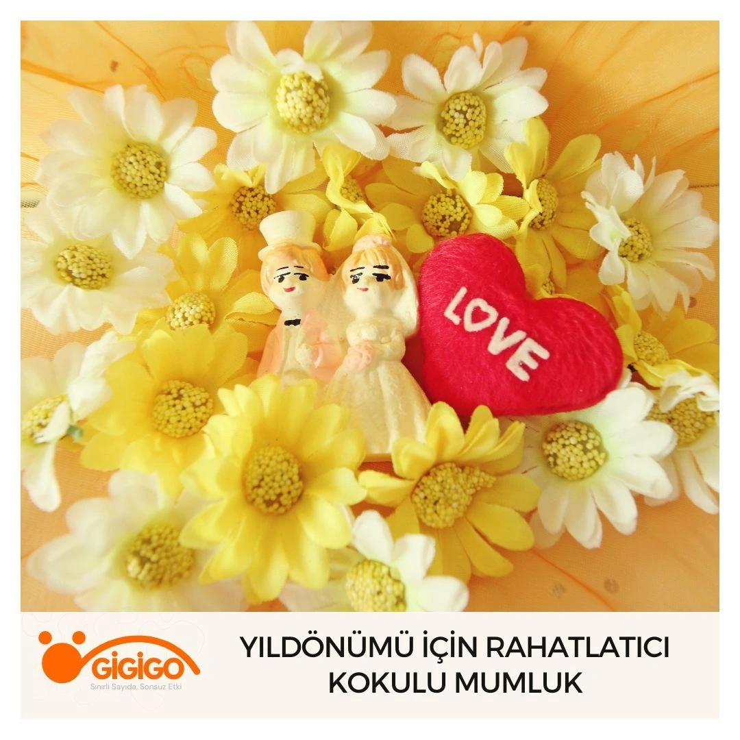 Yıldönümü İçin Rahatlatıcı Kokulu Mumluk