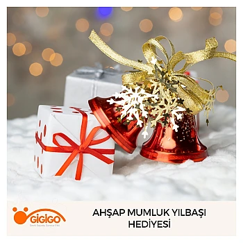 Ahşap Mumluk Yılbaşı Hediyesi