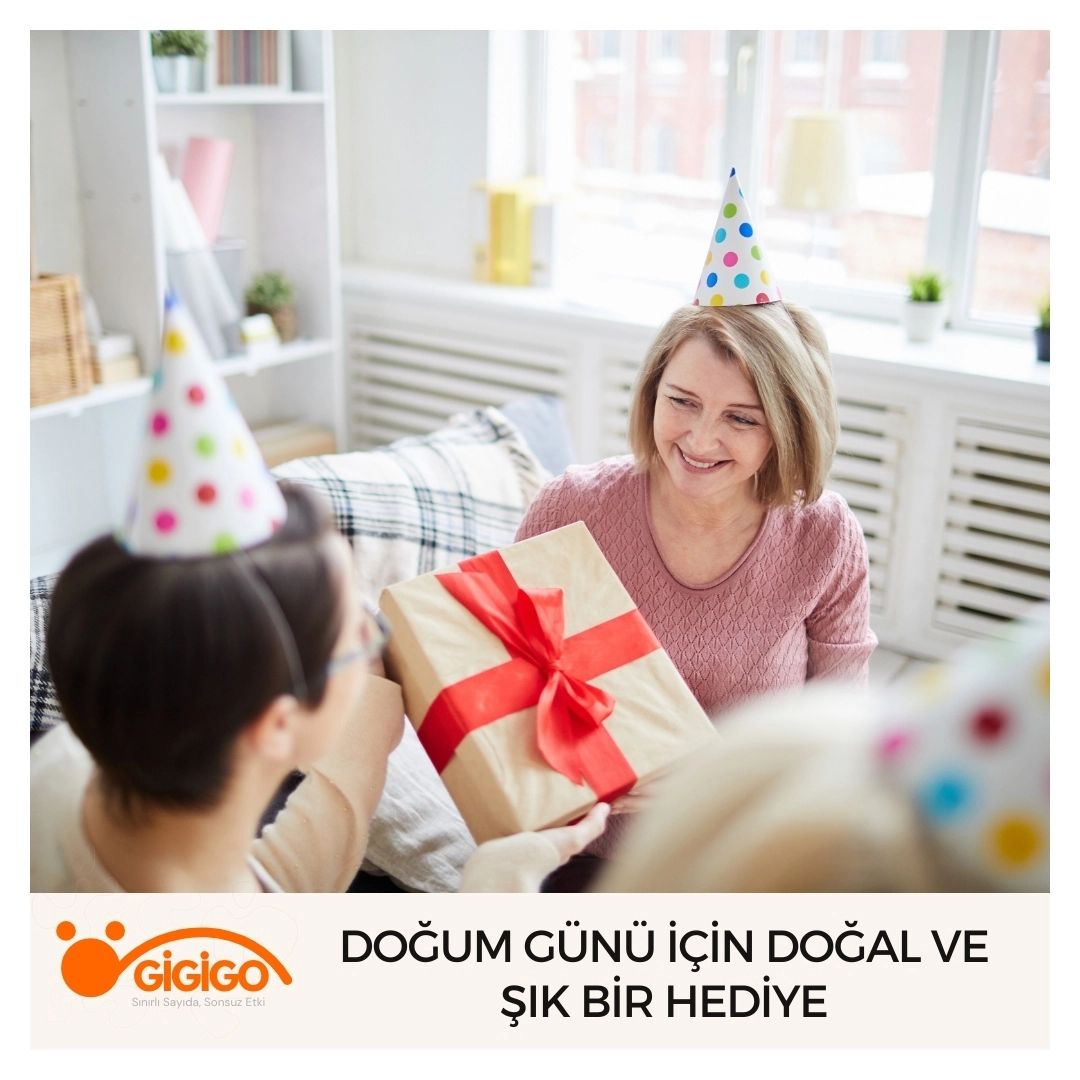 ahşap Ve Metal Kombinasyonlu Şık Doğum Günü Dekorasyon Hediyesi