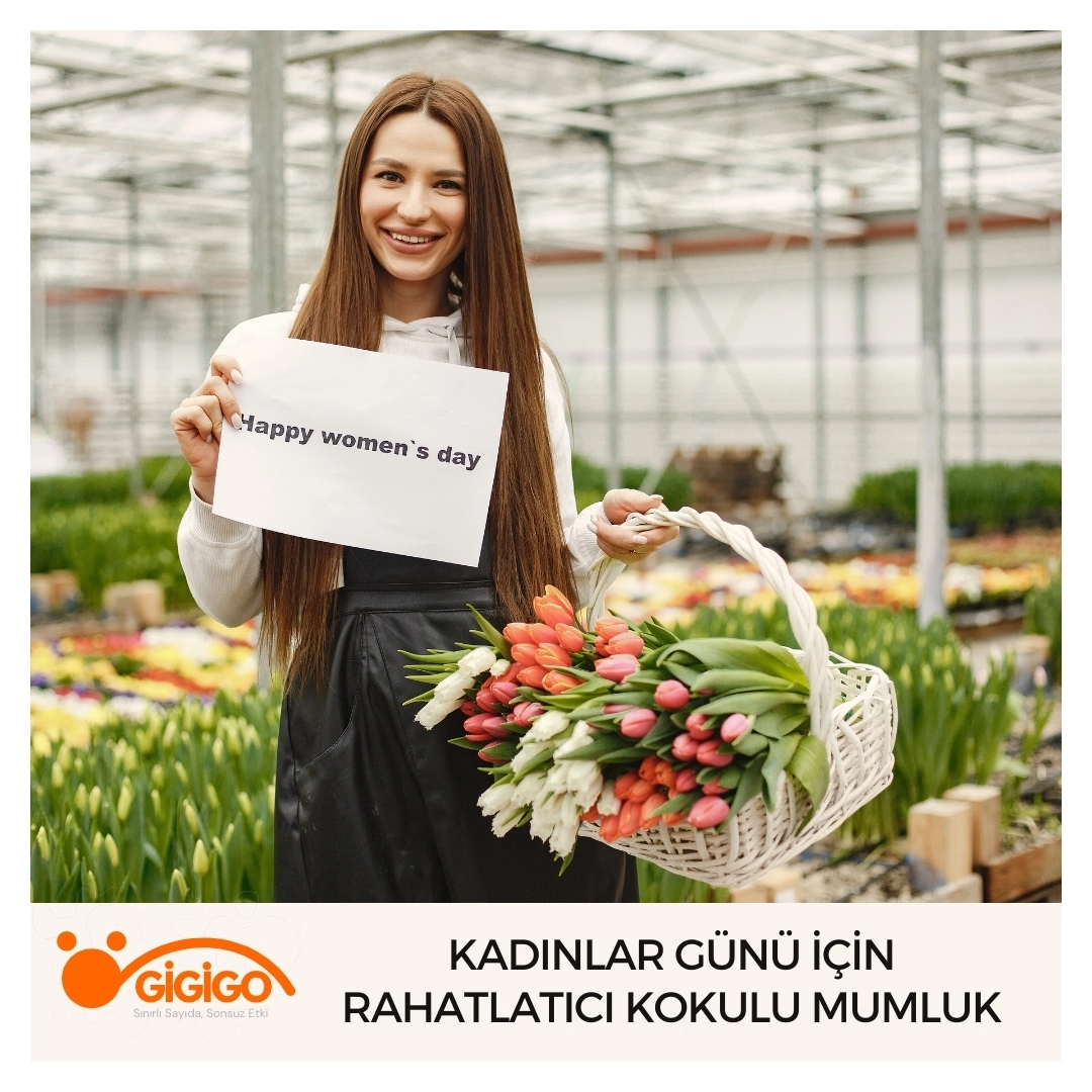 kadınlar Günü İçin Ahşap Ve Doğal Malzemelerden Üretilmiş Rahatlatıcı Kokulu Mumluk