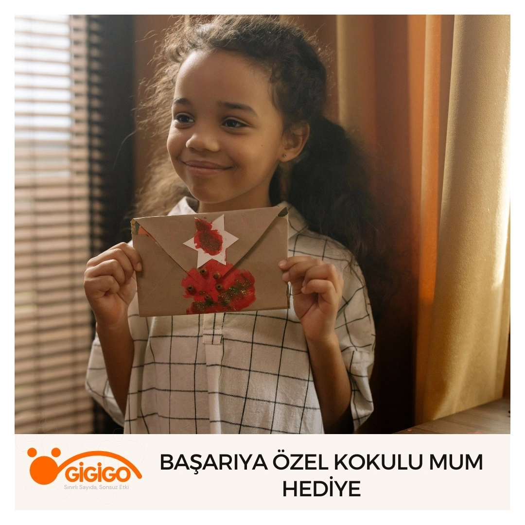 karne Hediyesi Olarak Kişiye Özel Tasarlanmış Ahşap Kokulu Mumluk Örneği