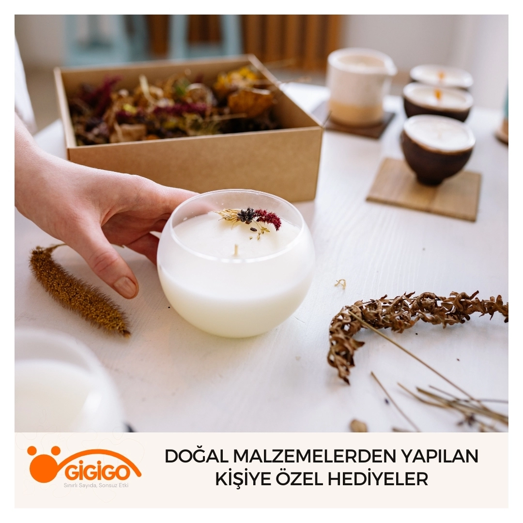 doğal Malzemelerden Yapılmış Kadınlar Günü Hediyesi