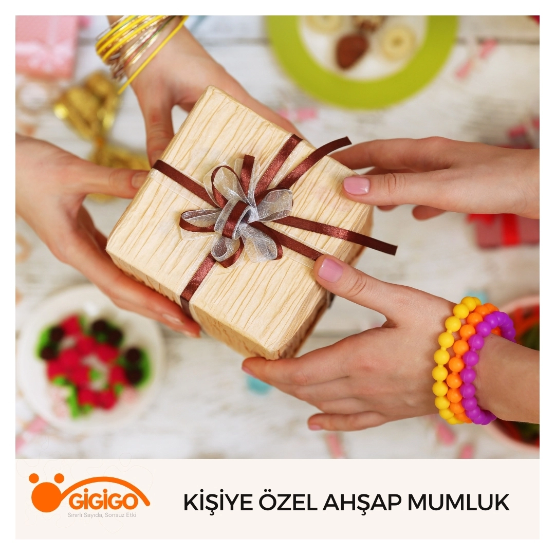 doğum Günü İçin Özel Tasarım Ahşap Mumluk Hediyesi