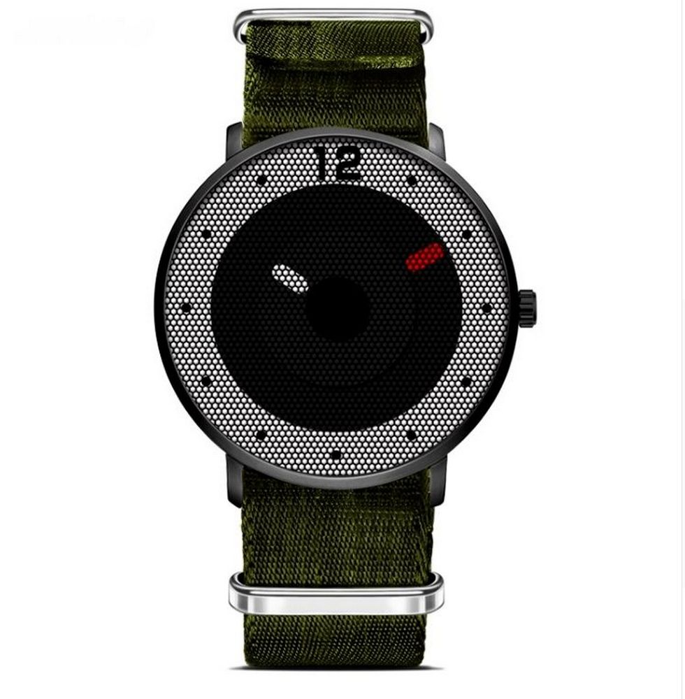 Cool Watch Saat - Siyah Kasa - Yeşil Kordon Cool Fashion Unisex