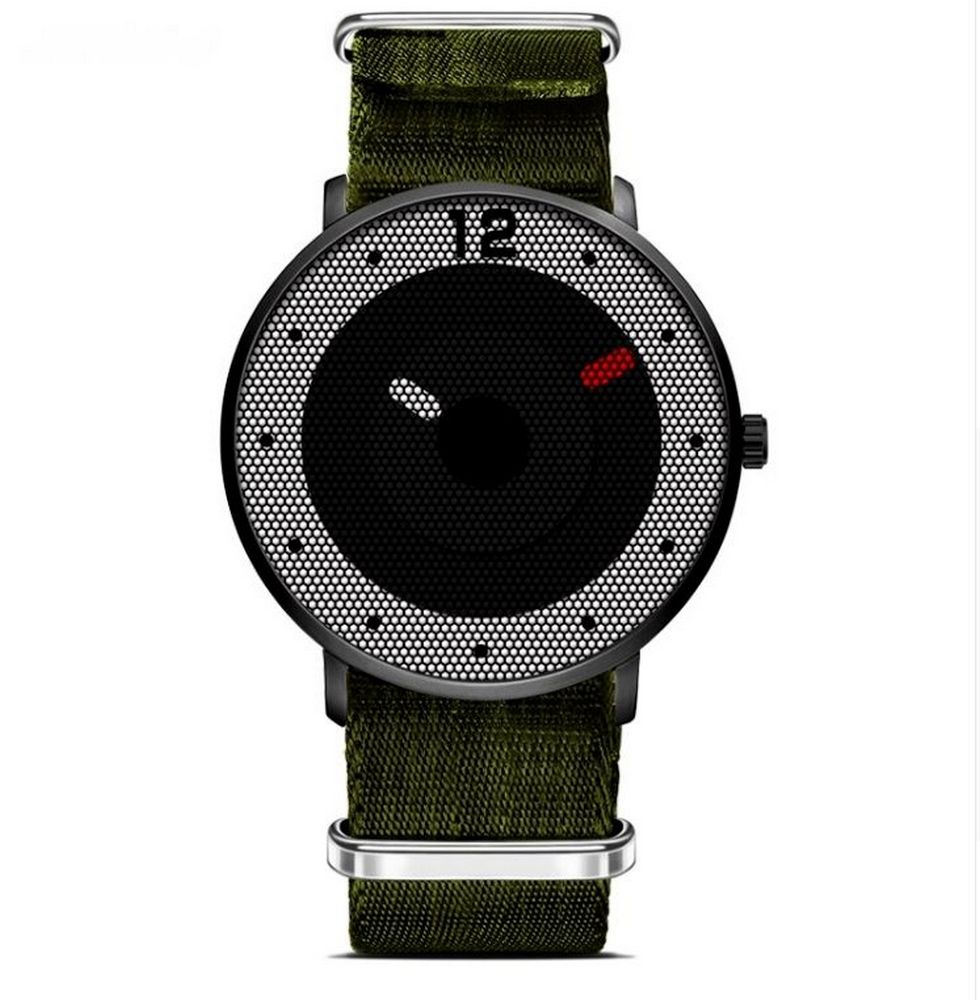 Cool Watch Saat - Siyah Kasa - Yeşil Kordon Cool Fashion Unisex