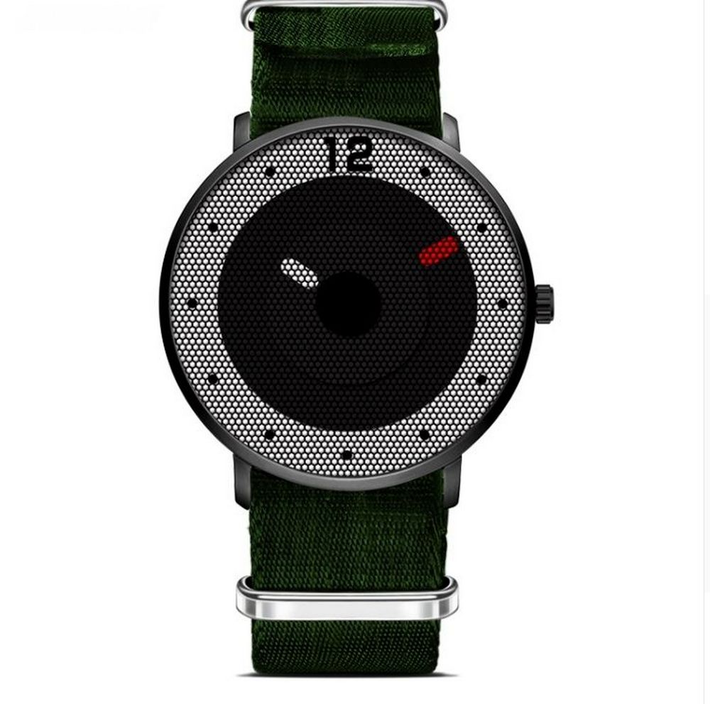 Cool Watch Saat - Siyah Kasa - Haki Yeşil Kordon Cool Fashion Unisex