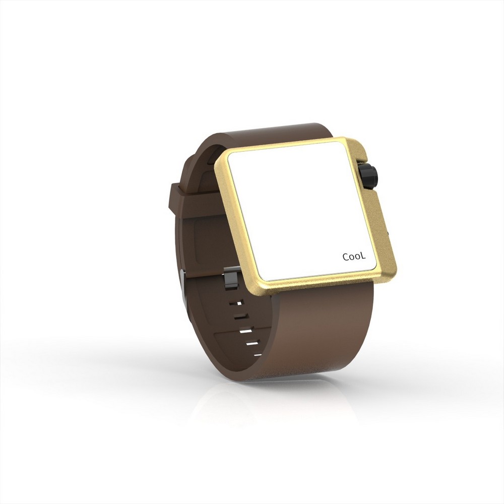 Cool Watch Saat - Gold Edition - Kahverengi Kayış Unisex