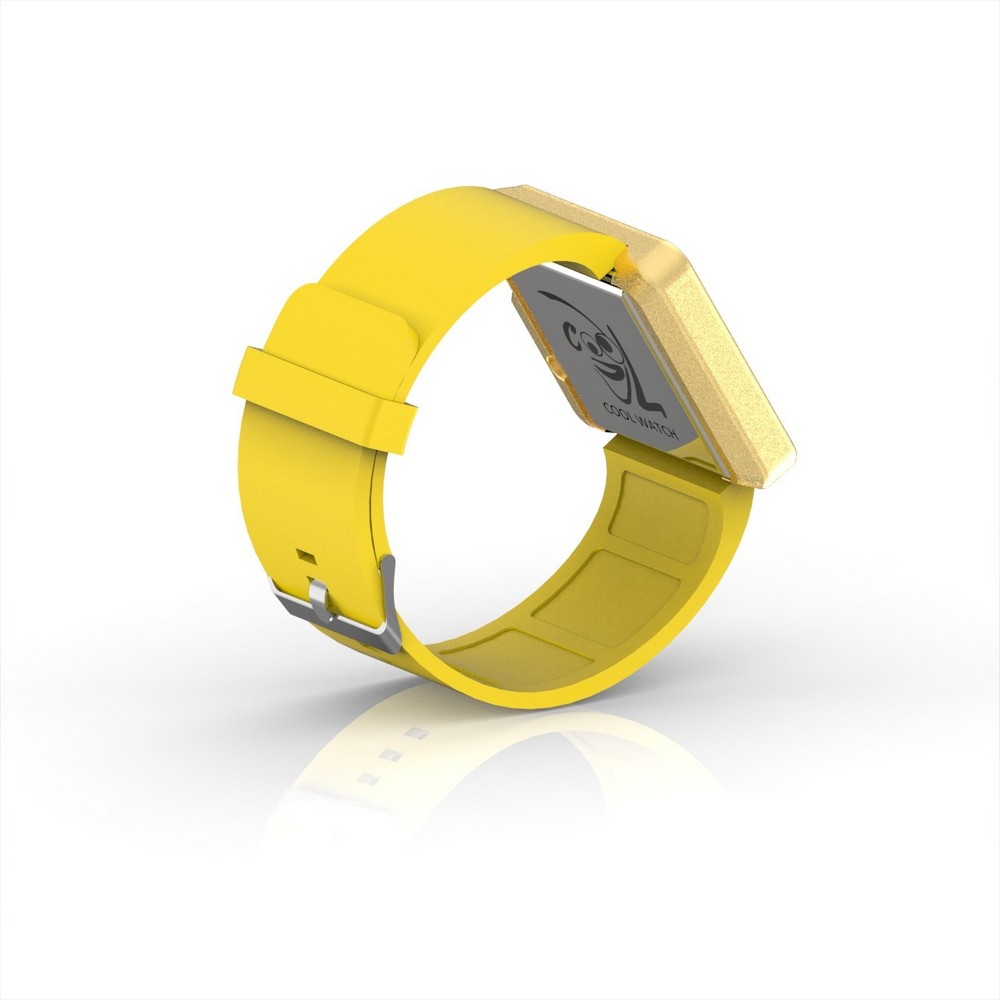 Cool Watch Saat - Gold Edition - Sarı Kayış Unisex
