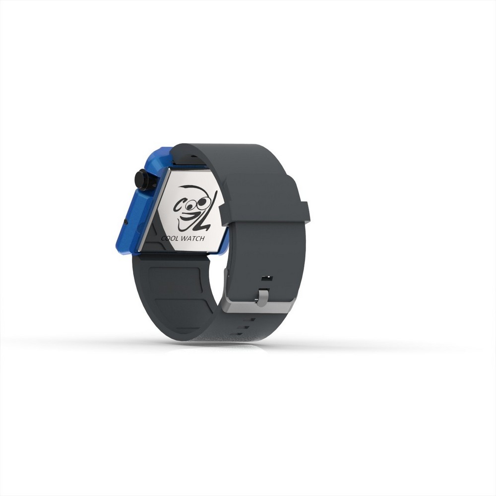 Cool Watch Saat - Mavi Edition - Gri Kayış Unisex