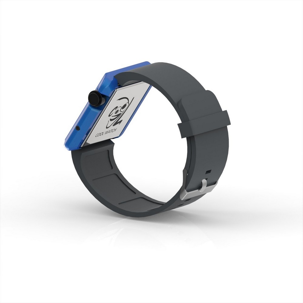 Cool Watch Saat - Mavi Edition - Gri Kayış Unisex