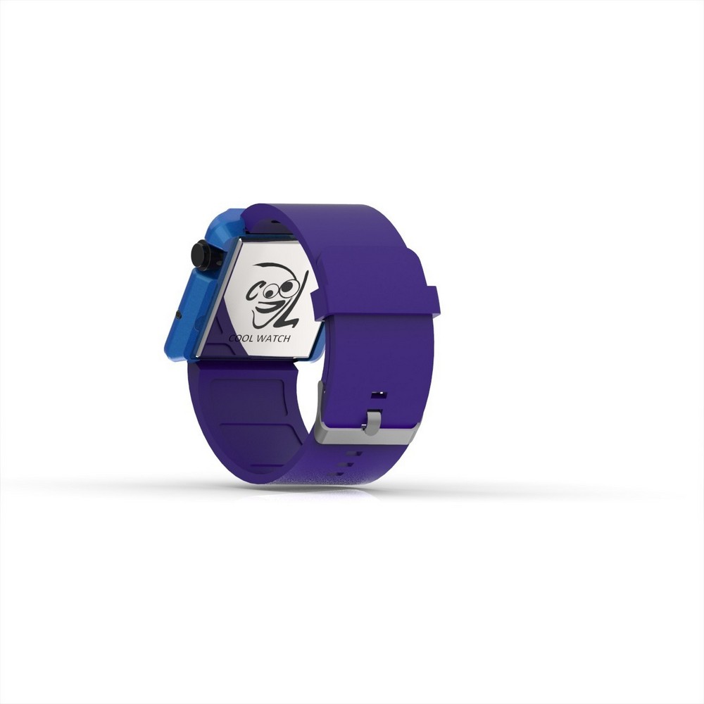Cool Watch Saat - Mavi Edition - Mor Kayış Unisex