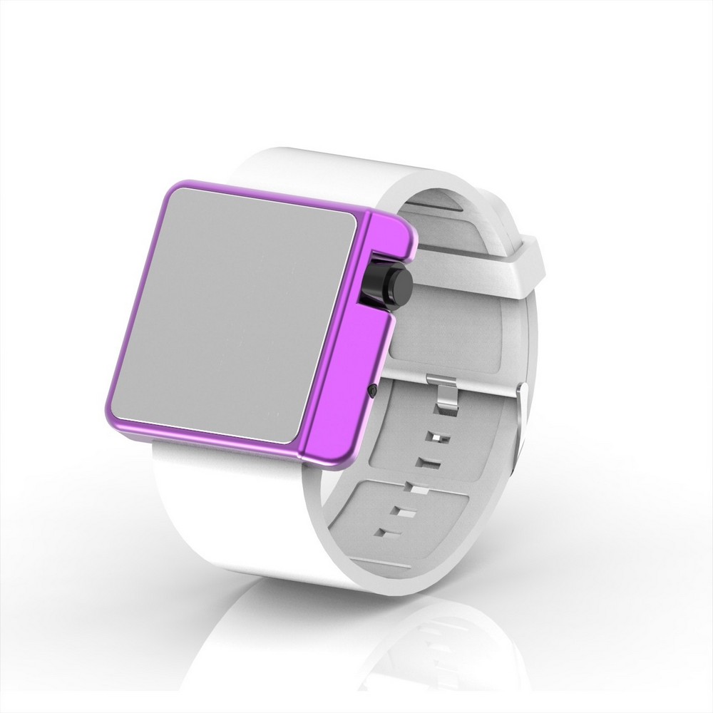 Cool Watch Saat - Mor Edition - Beyaz Kayış Unisex