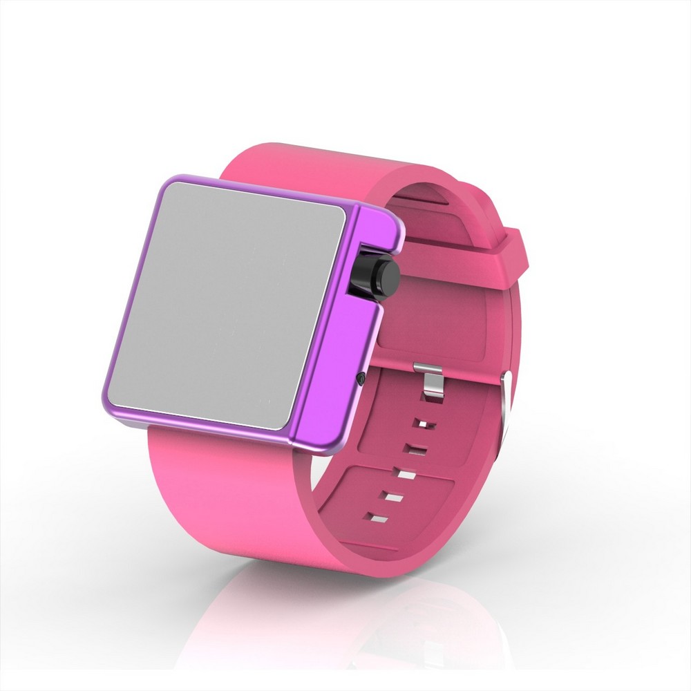 Cool Watch Saat - Mor Edition - Pembe Kayış Unisex