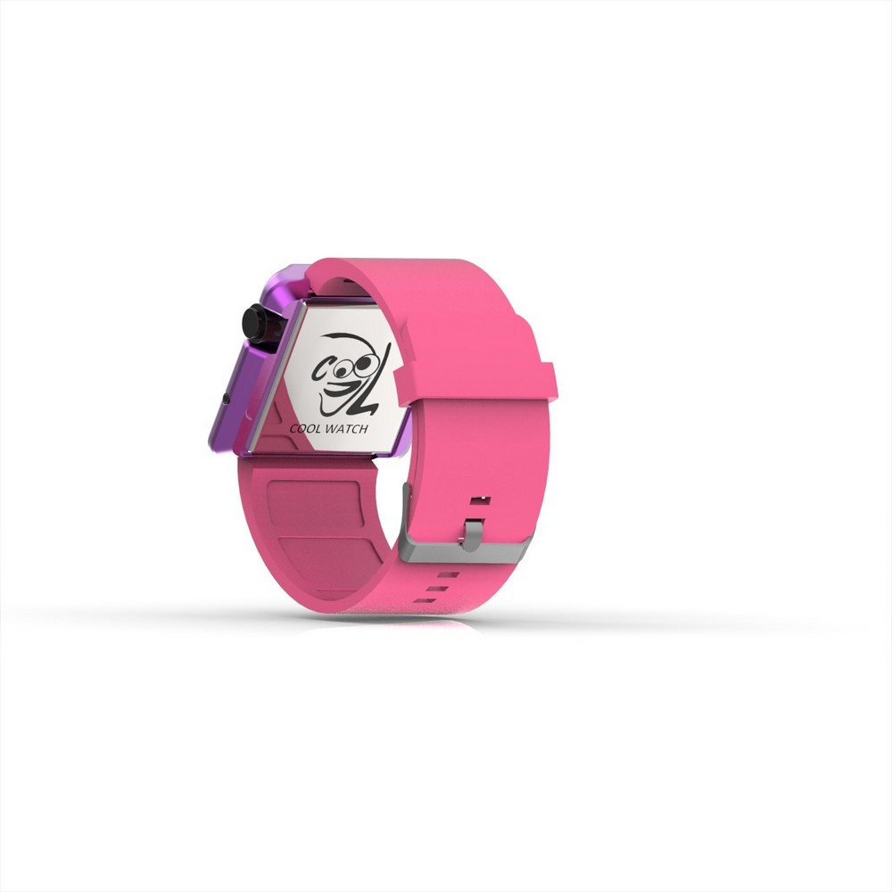Cool Watch Saat - Mor Edition - Pembe Kayış Unisex