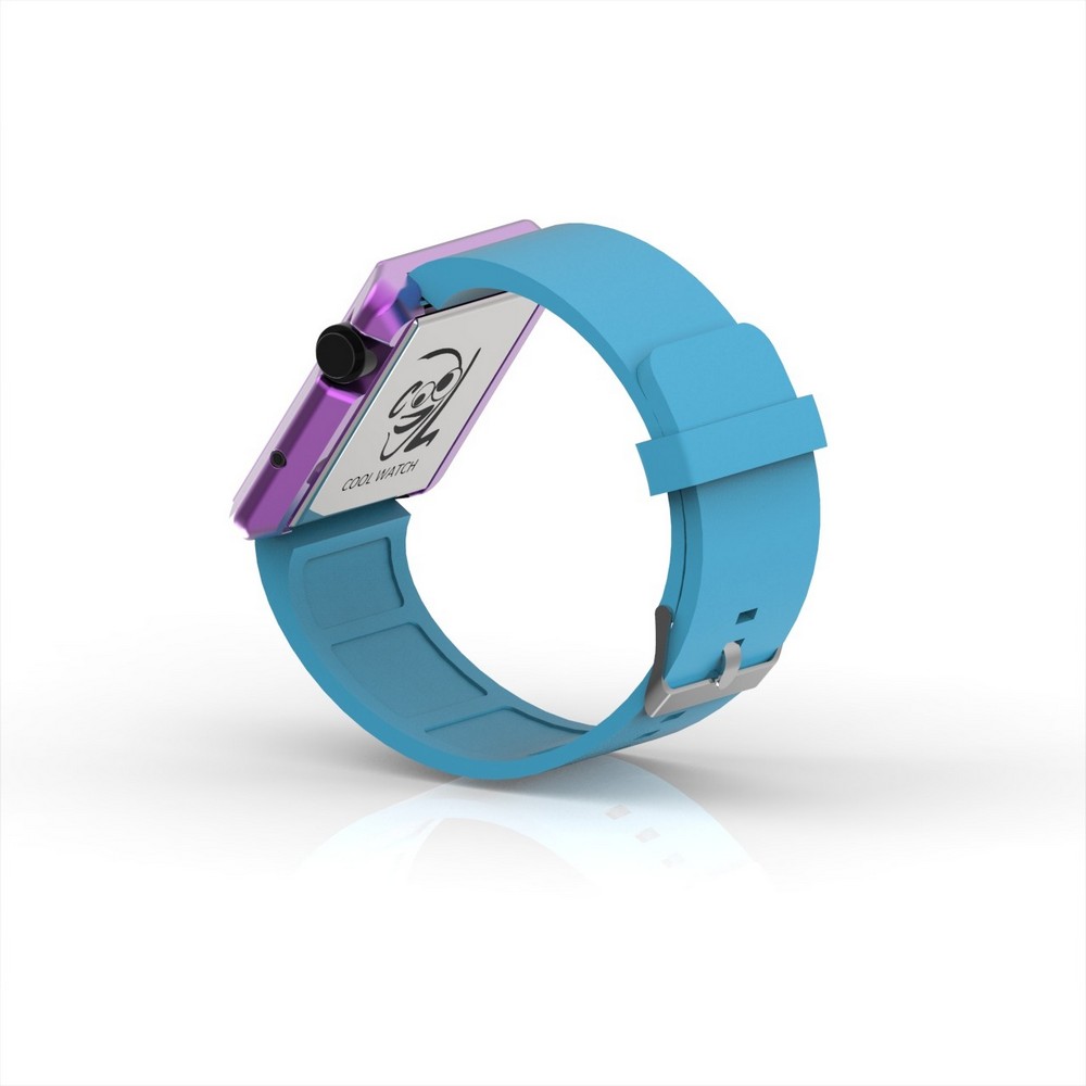 Cool Watch Saat - Mor Edition - Turkuaz Kayış Unisex