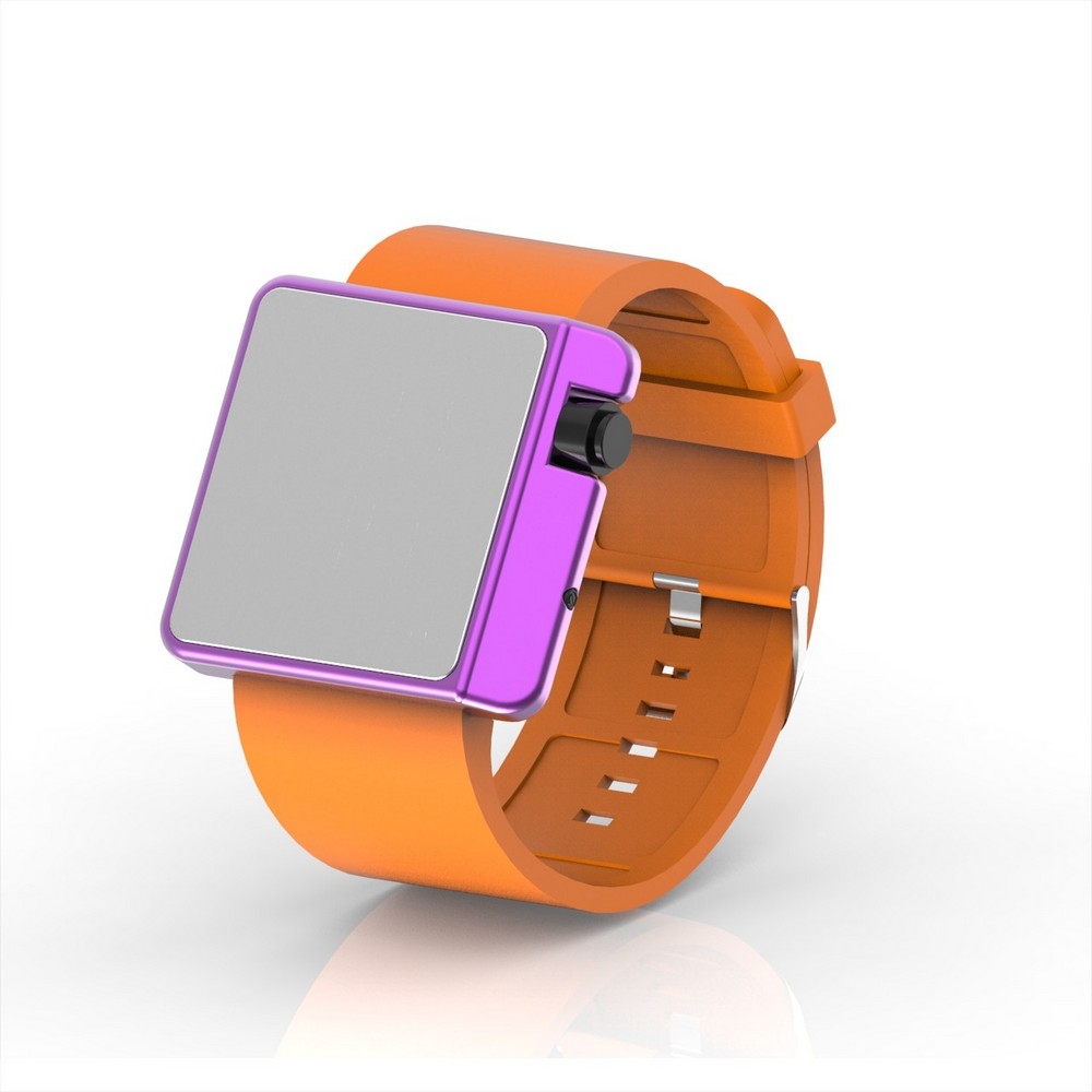 Cool Watch Saat - Mor Edition - Turuncu Kayış Unisex