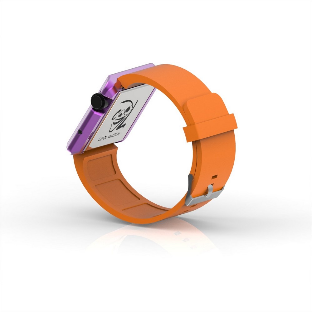 Cool Watch Saat - Mor Edition - Turuncu Kayış Unisex