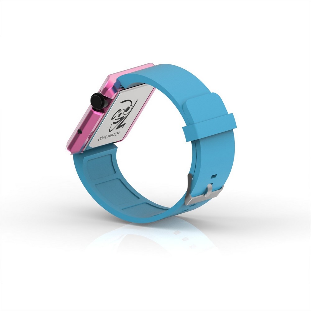 Cool Watch Saat - Pembe Edition - Turkuaz Kayış Unisex