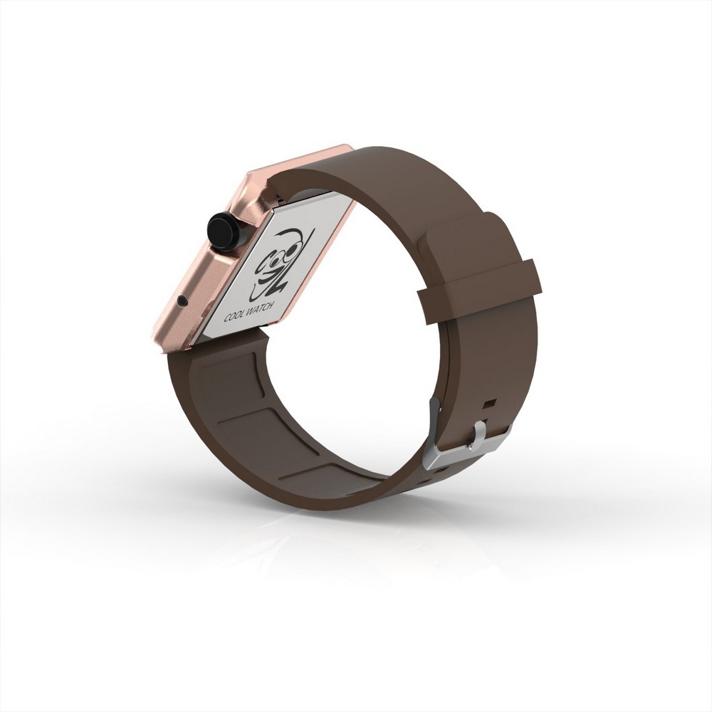 Cool Watch Saat - Rose Edition - Kahverengi Kayış Unisex