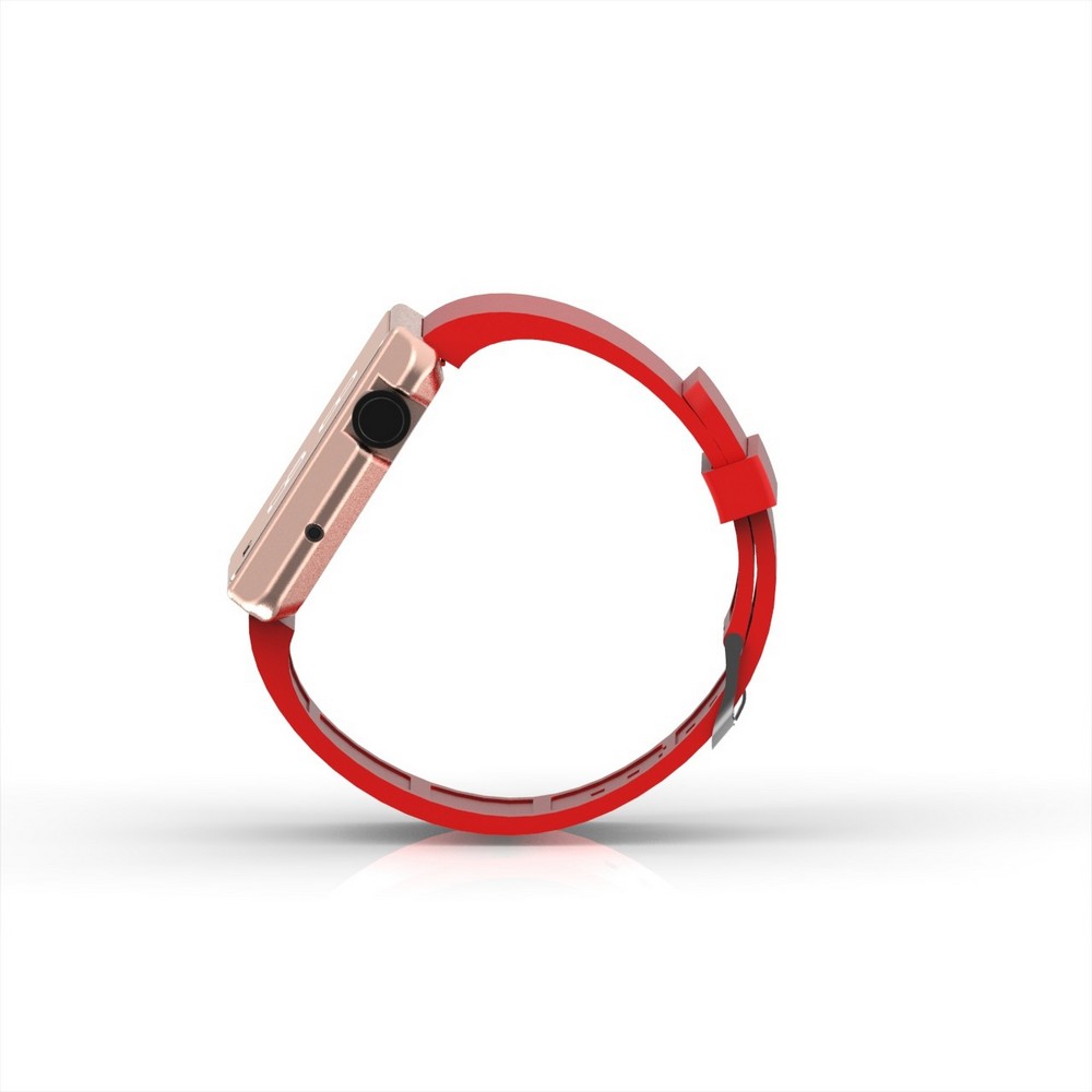 Cool Watch Saat - Rose Edition - Kırmızı Kayış Unisex
