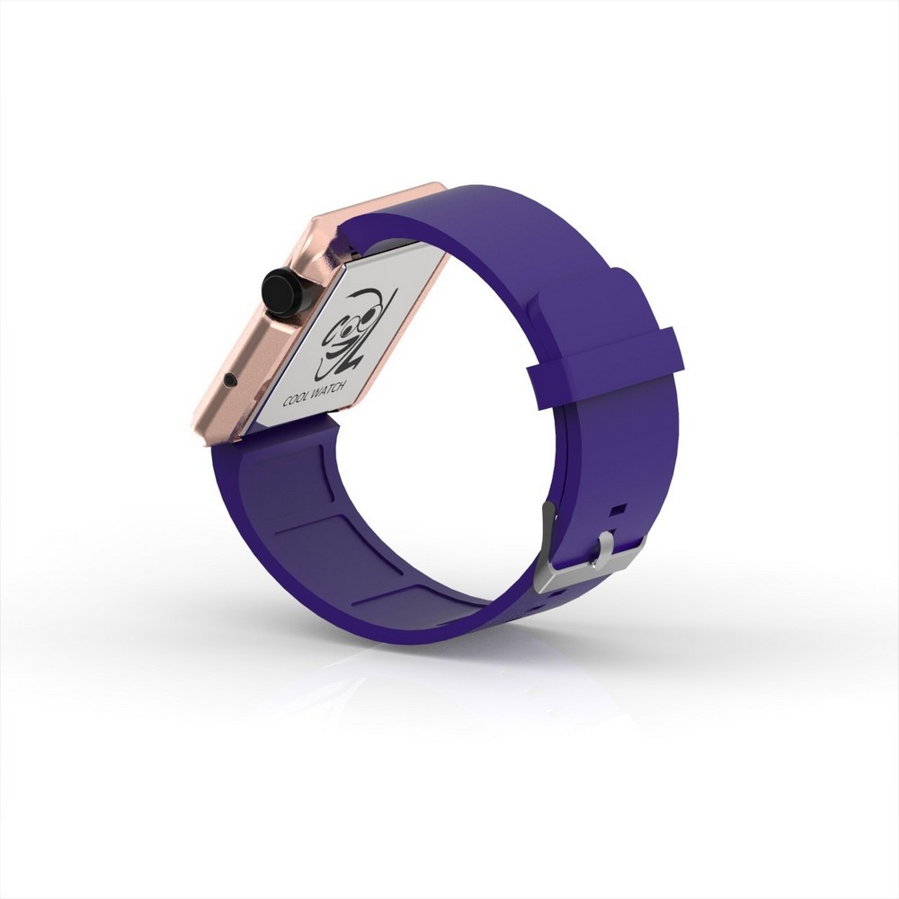 Cool Watch Saat - Rose Edition - Mor Kayış Unisex