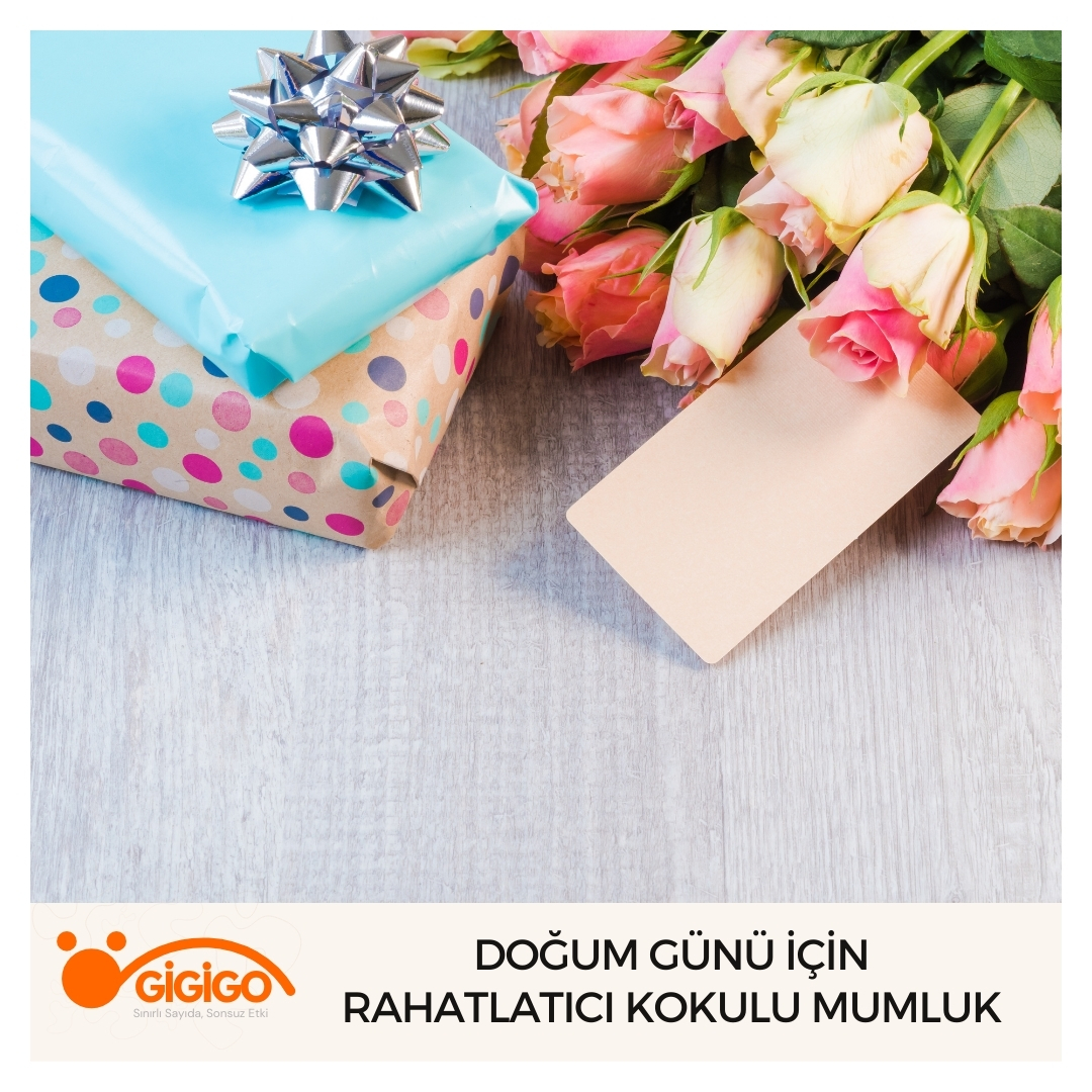 el Yapımı Aromatik Mum Doğum Günü Hediyesi